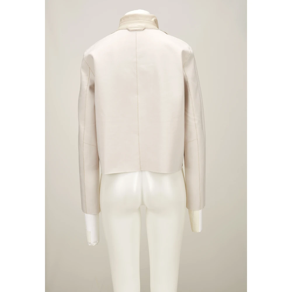 Milestone Lamsnappa-jasje met Lycra Jersey Beige Dames