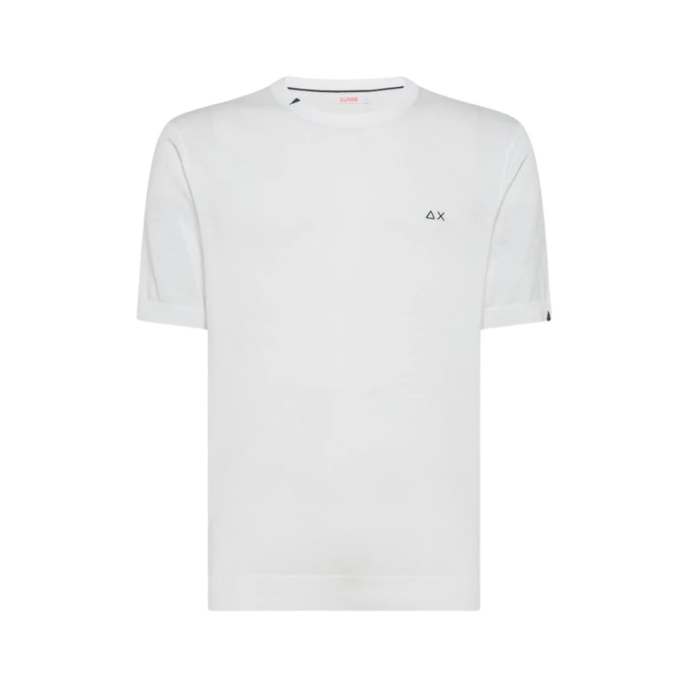 Sun68 Katoenen T-shirt White Heren