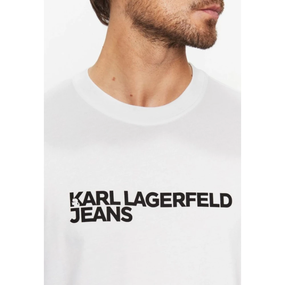 Karl Lagerfeld Mannen Reguliere Korte Mouw Tee White Heren