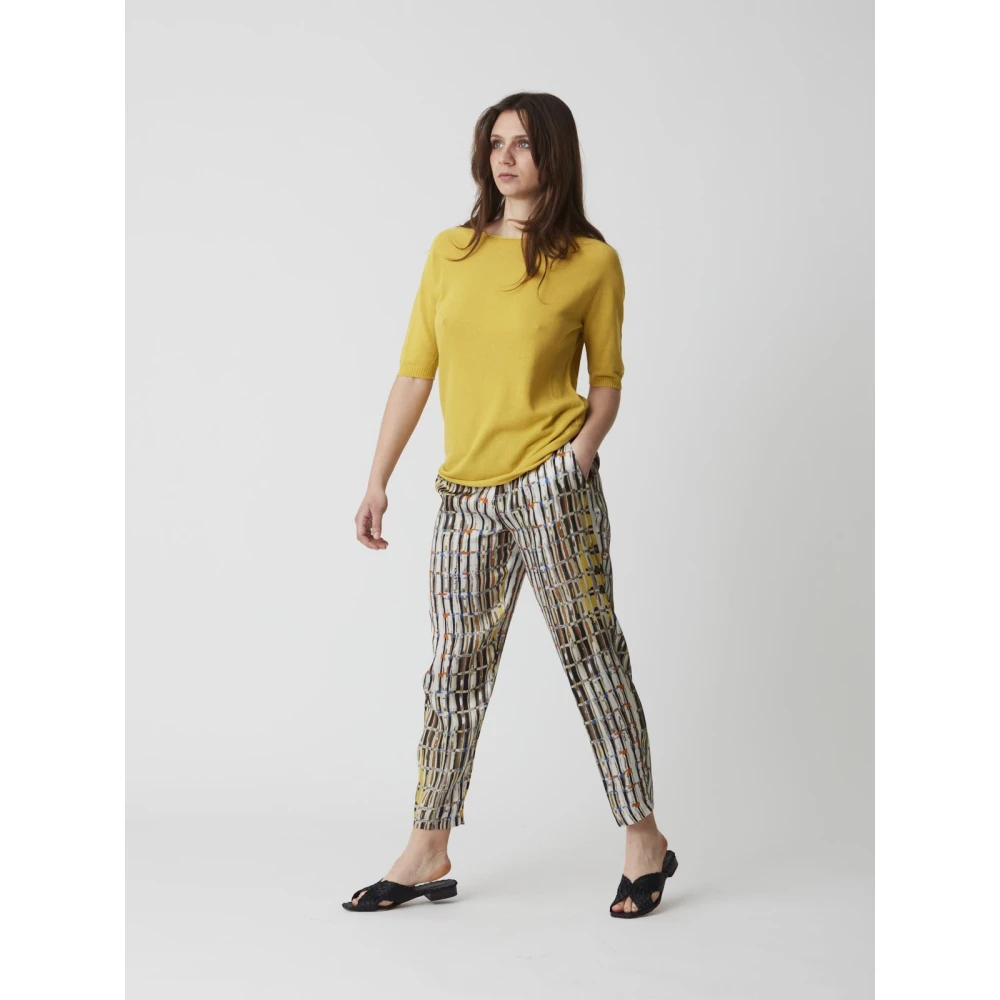 Alpha Studio Dames Ronde Hals T-Shirt Yellow Dames