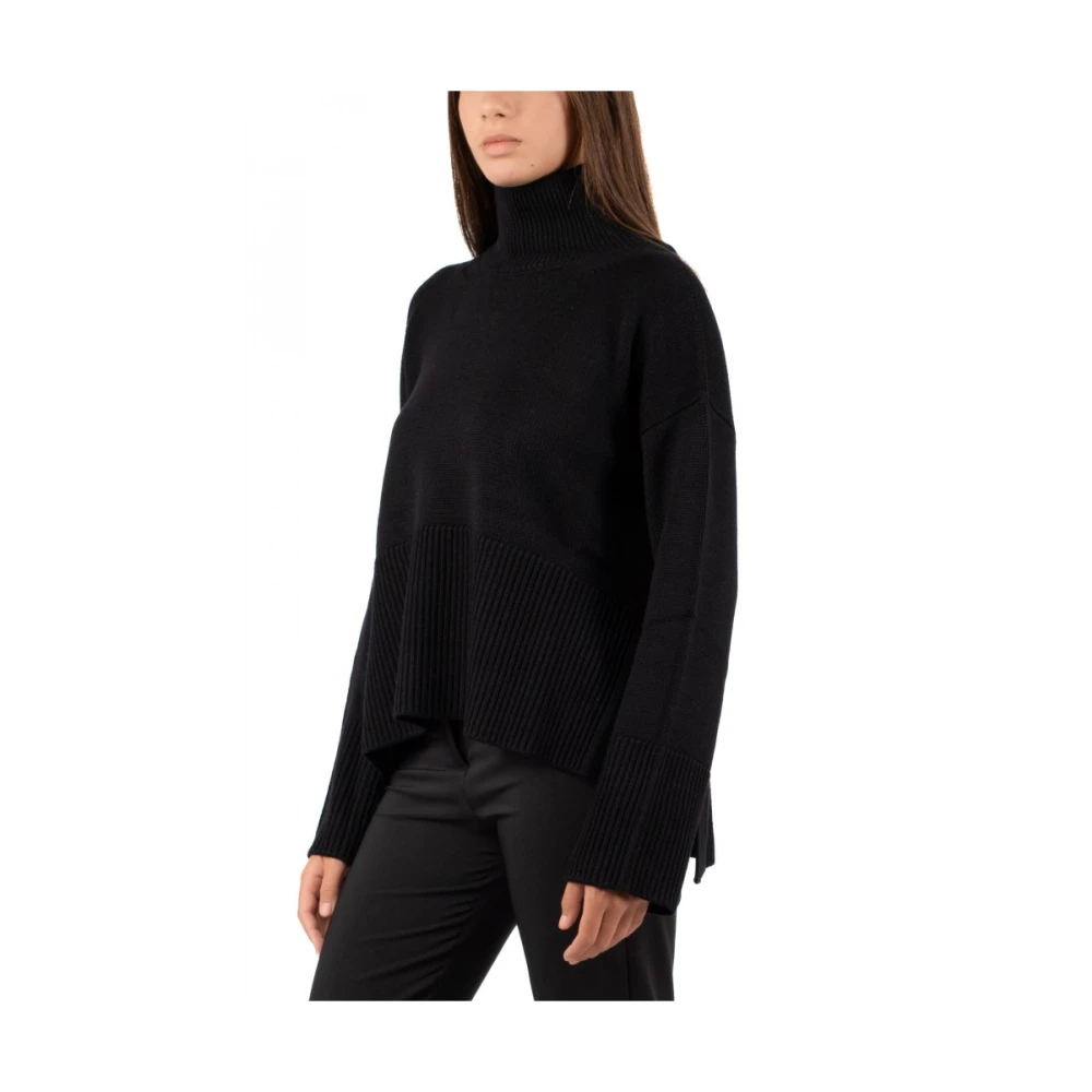 Dondup Elegante Dolcevita Trui voor Vrouwen Black Dames