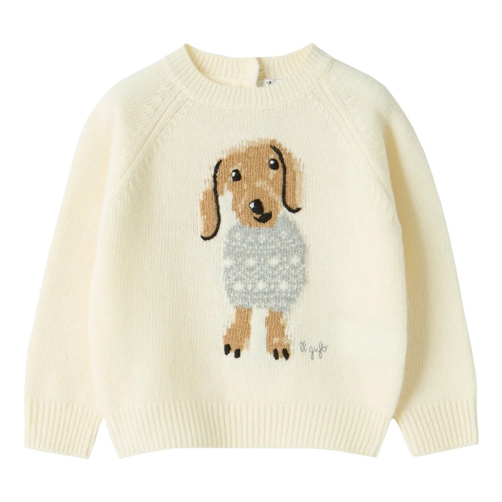 Il Gufo Boys Beige Lurex Knit Jumper - Kids Knitwear - 18 M - Kids