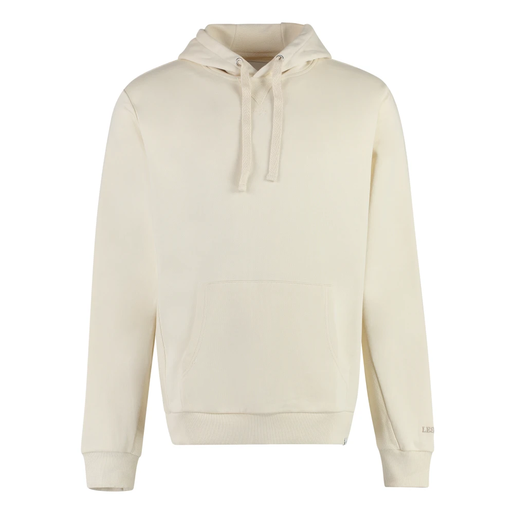 Les Deux Biologisch Katoenen Hoodie met Contraststrepen Beige Heren
