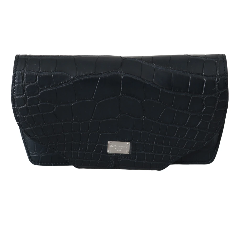 Dolce & Gabbana Unisex Blue Crocodile Eyewear Sunglasses Case Cover Pouch