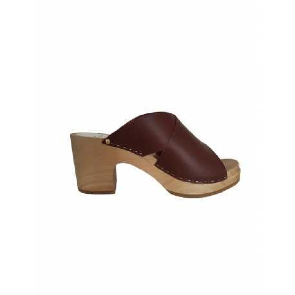 Youyou Women's Brown Yzis Mule Clogs - Heeled Mules - 5 Uk - Shoes