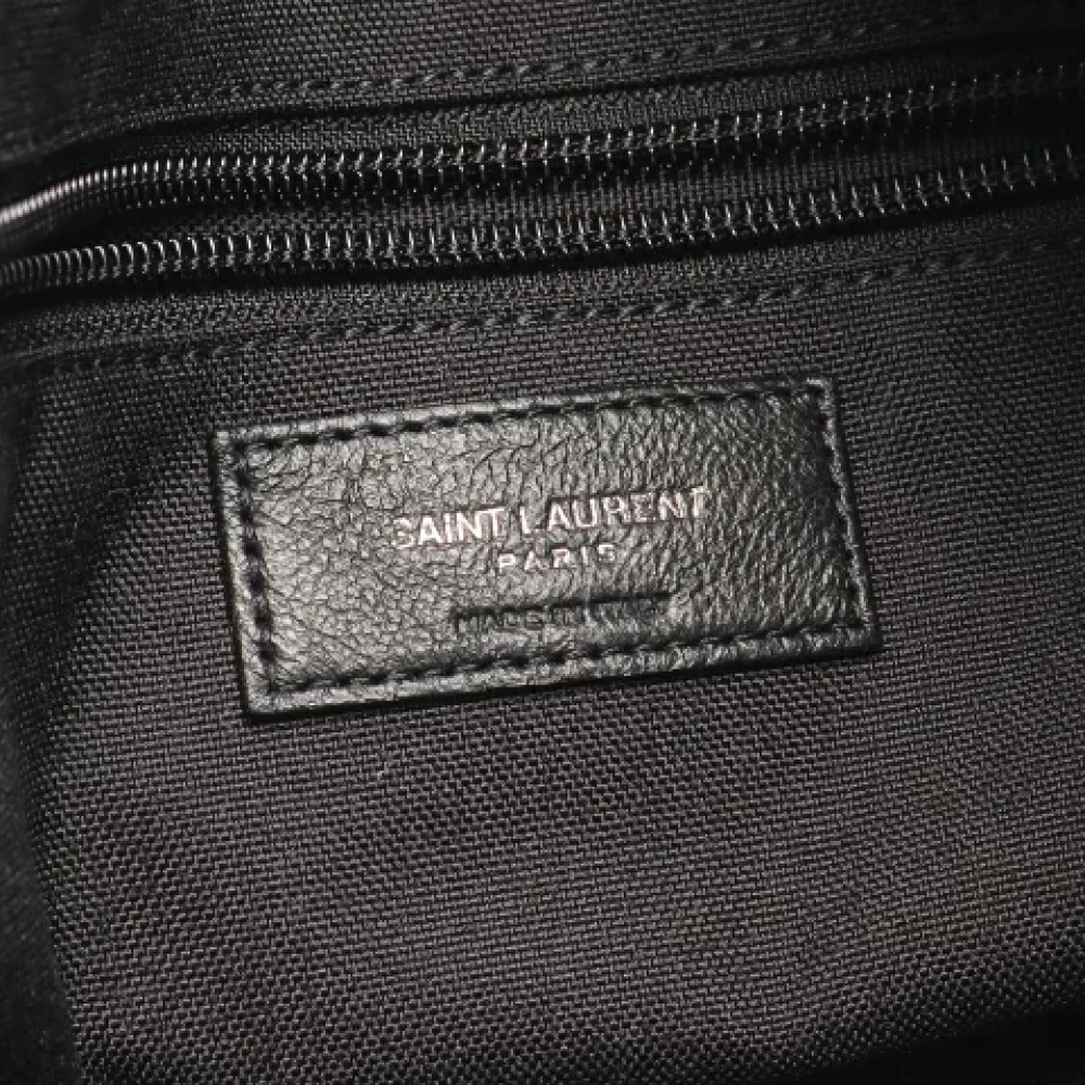Yves Saint Laurent Vintage Pre-owned Canvas handbags Black Dames