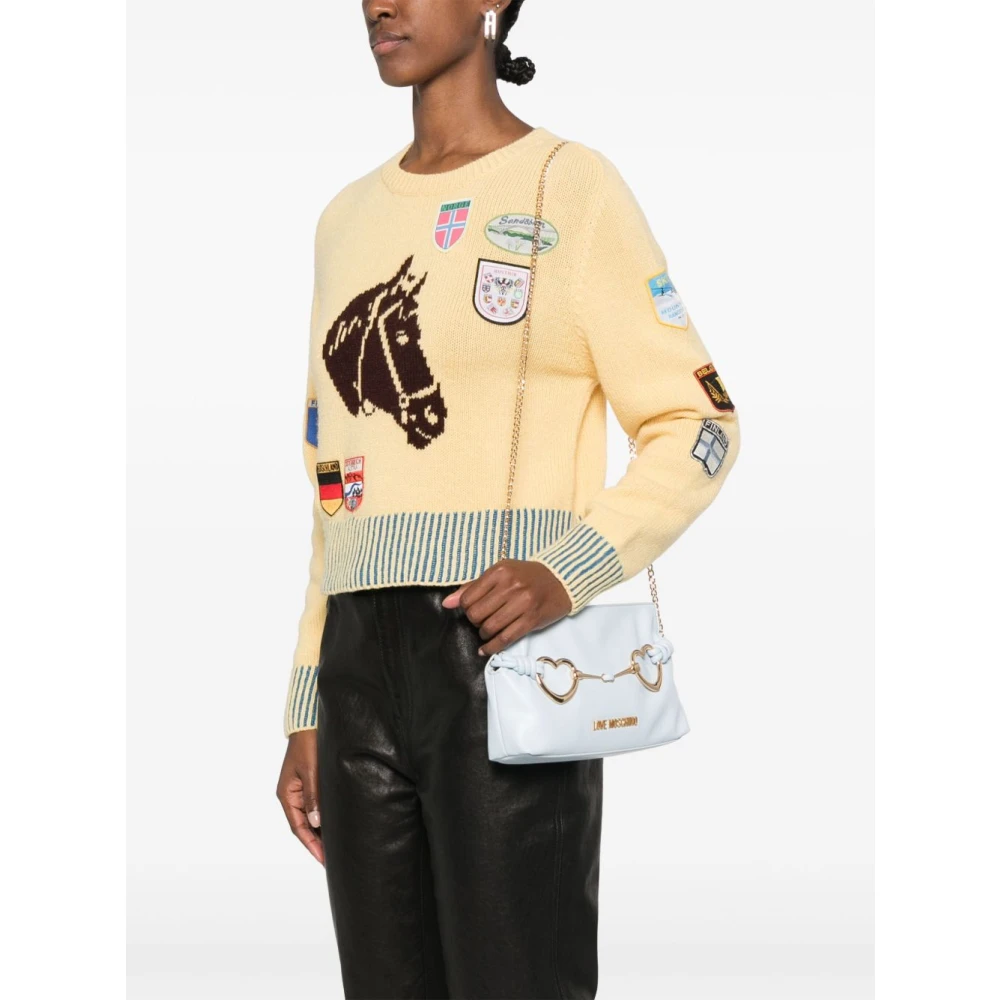 Love Moschino Lichtblauwe Schoudertas Celeste Blue Dames