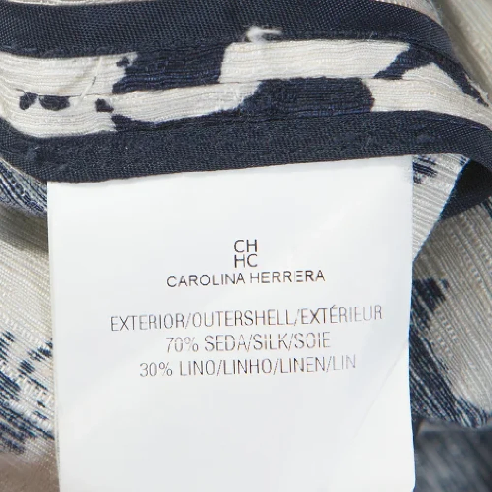 Carolina Herrera Pre-owned Silk dresses Blue Dames