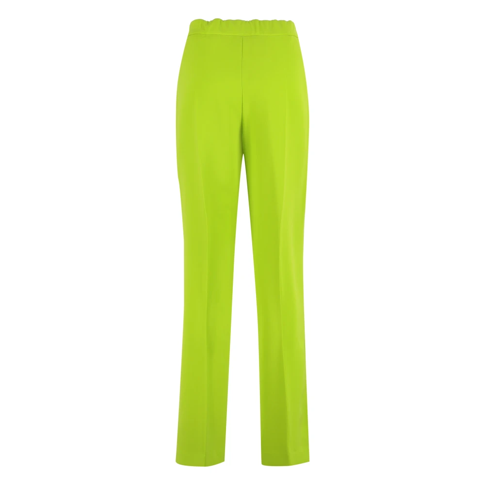 Clips Broek met Hoge Taille en Elastische Tailleband Green Dames