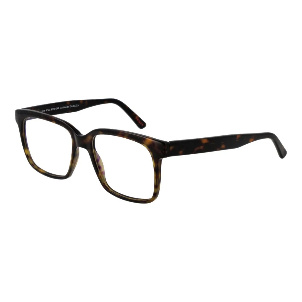 Andy Wolf Unisex Brown Glasses, One Size, Rectangle Optical Frames