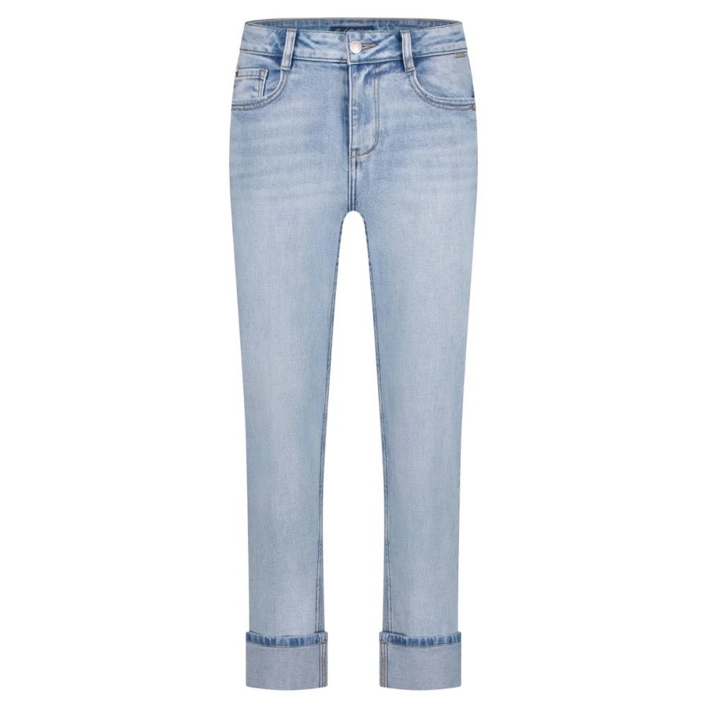 Red Button Lichte Steen Kim Jeans Blue Dames