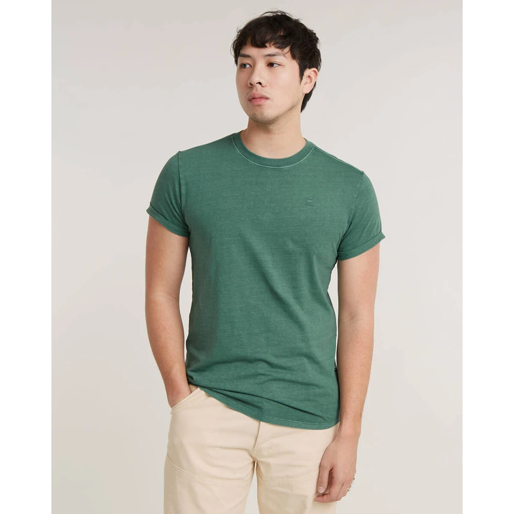 G-Star Korte Mouw T-shirt Lash D16396-2653-G472 Green Heren