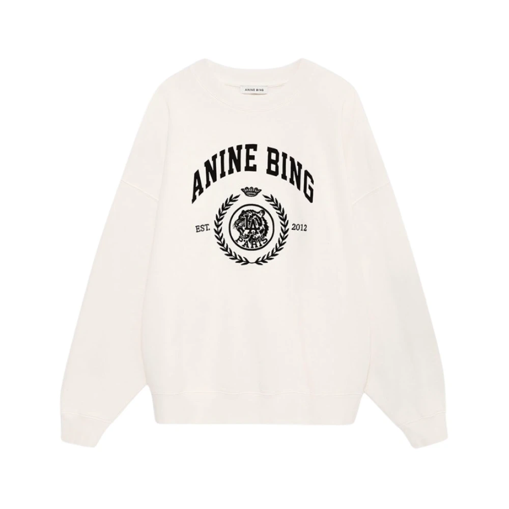 Anine Bing Women's Beige Sweatshirts, M, Miles Sweatshirt
