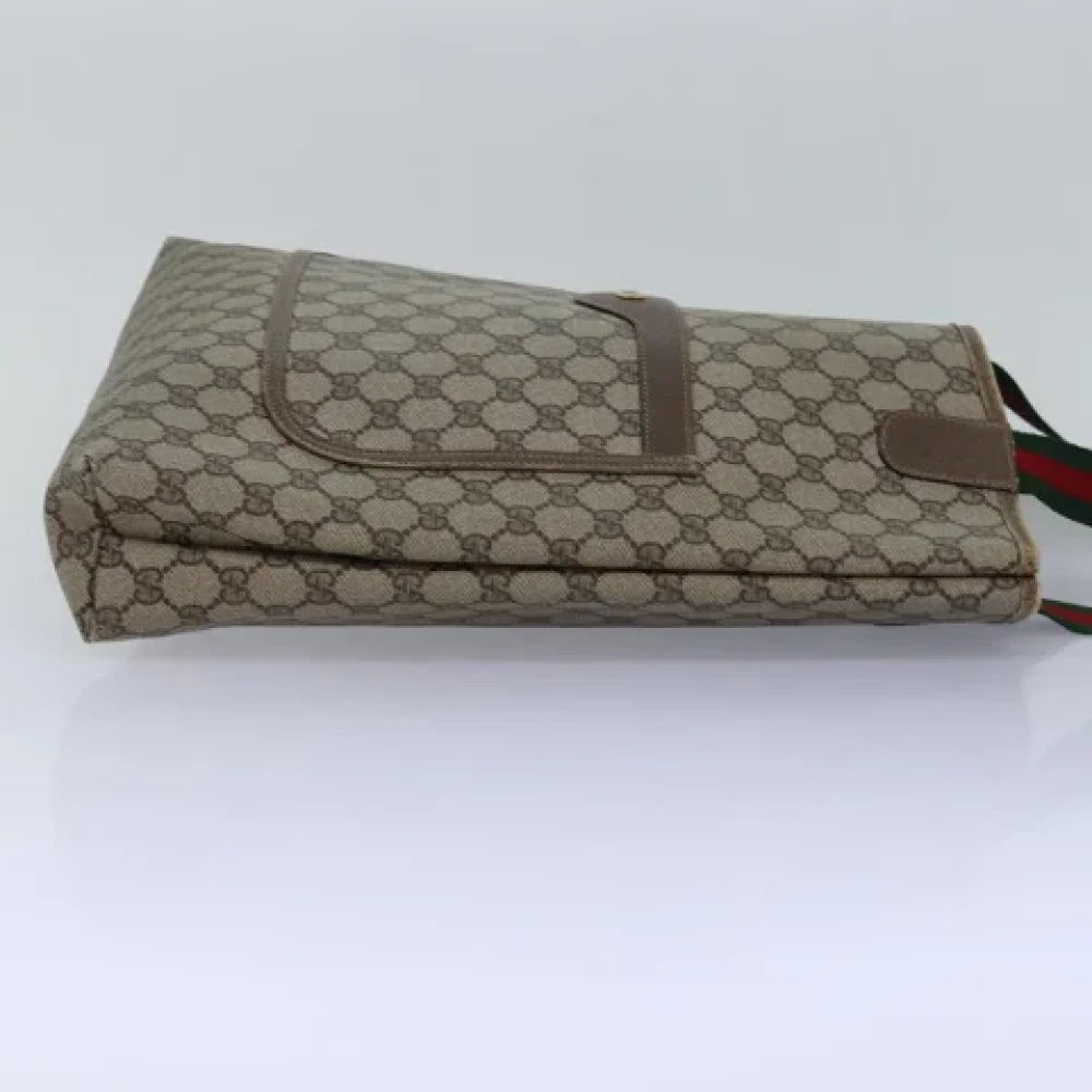 Gucci Vintage Pre-owned Canvas gucci-bags Beige Dames