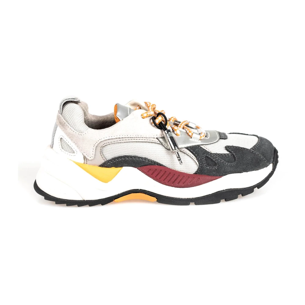 Geox Vetersneakers met ronde neus Heren Schoenen Geel