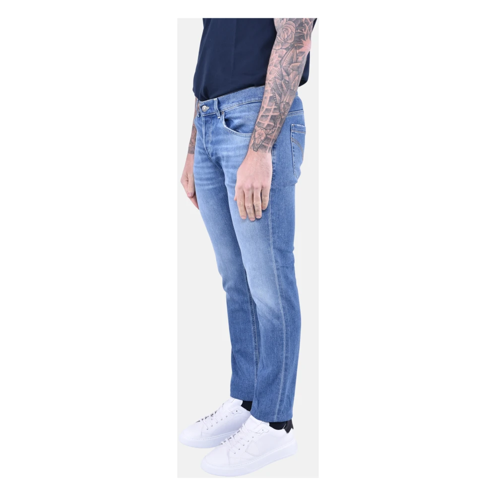 Dondup Skinny Fit Lage Taille Jeans Blue Heren