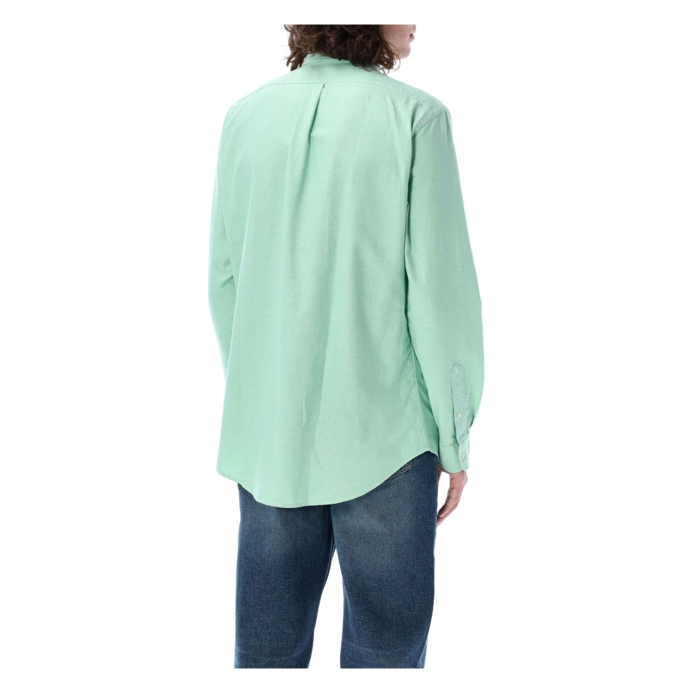 Polo Ralph Lauren Klassieke Oxford Overhemd met Geborduurd Logo Green Heren