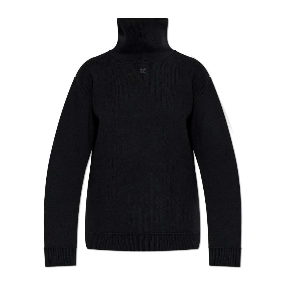 Courrèges Coltrui met geborduurd logo Black Dames