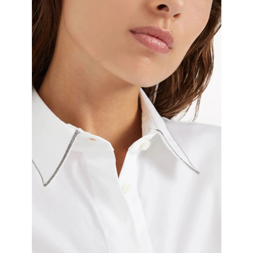 BRUNELLO CUCINELLI Wit Shirt C159 White Dames