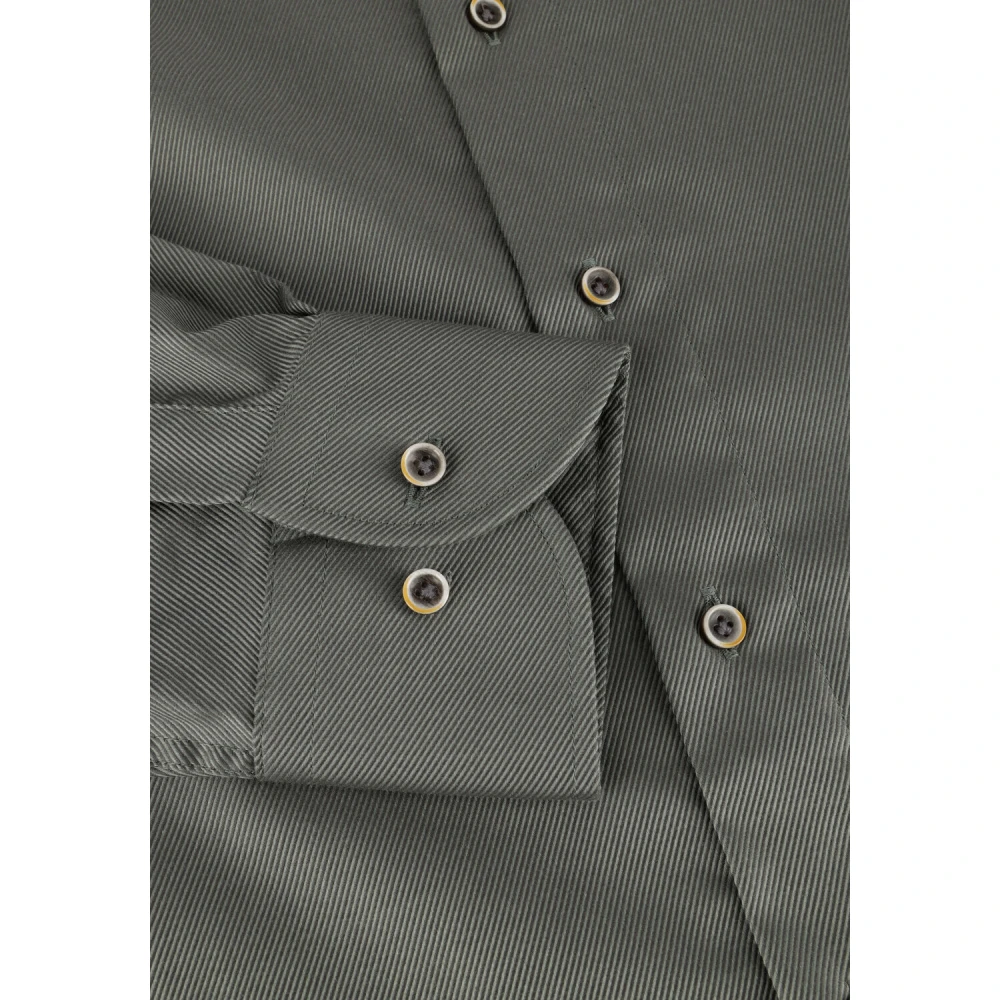 Profuomo Groen Casual Cutaway Overhemd Green Heren
