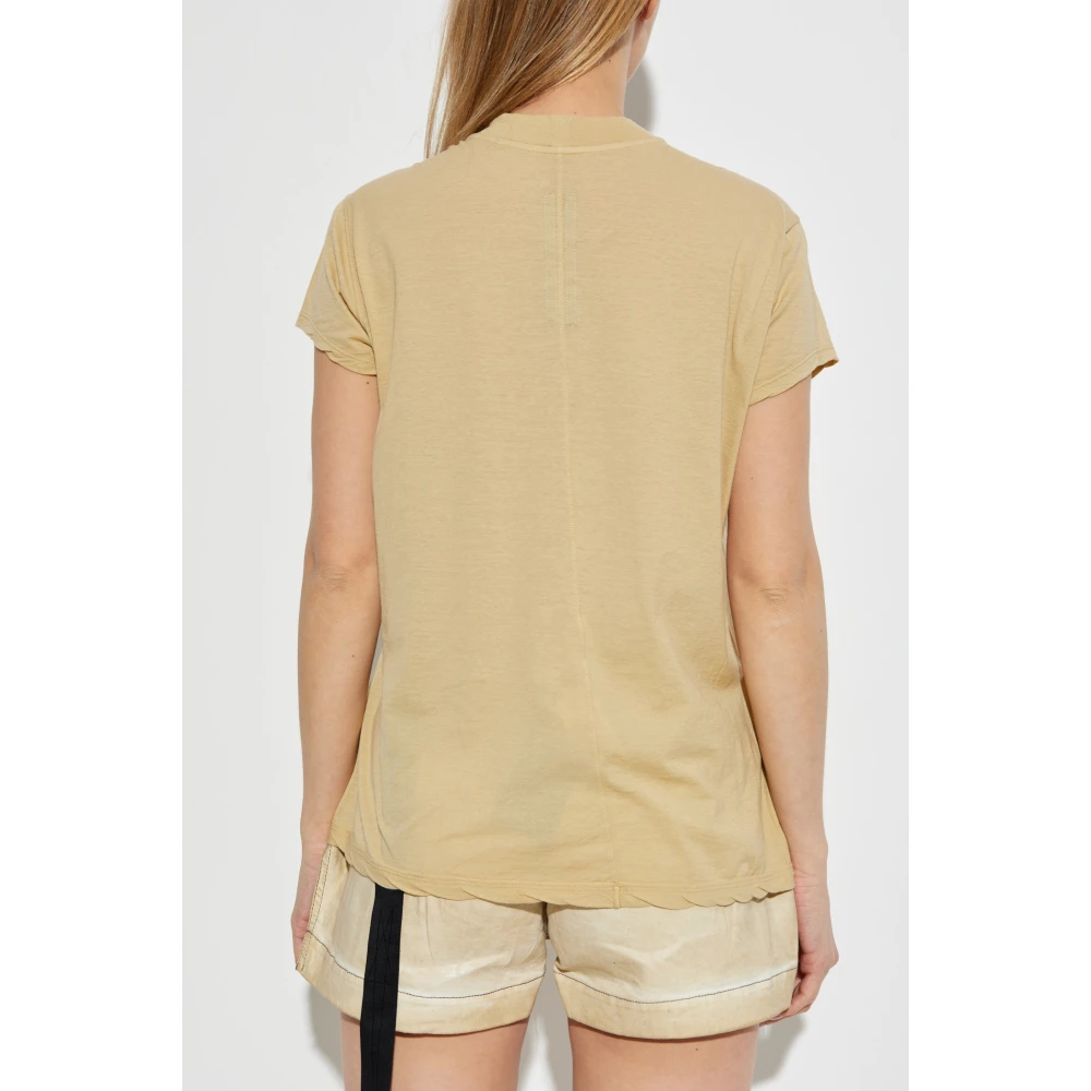Rick Owens Katoenen T-shirt Beige Dames