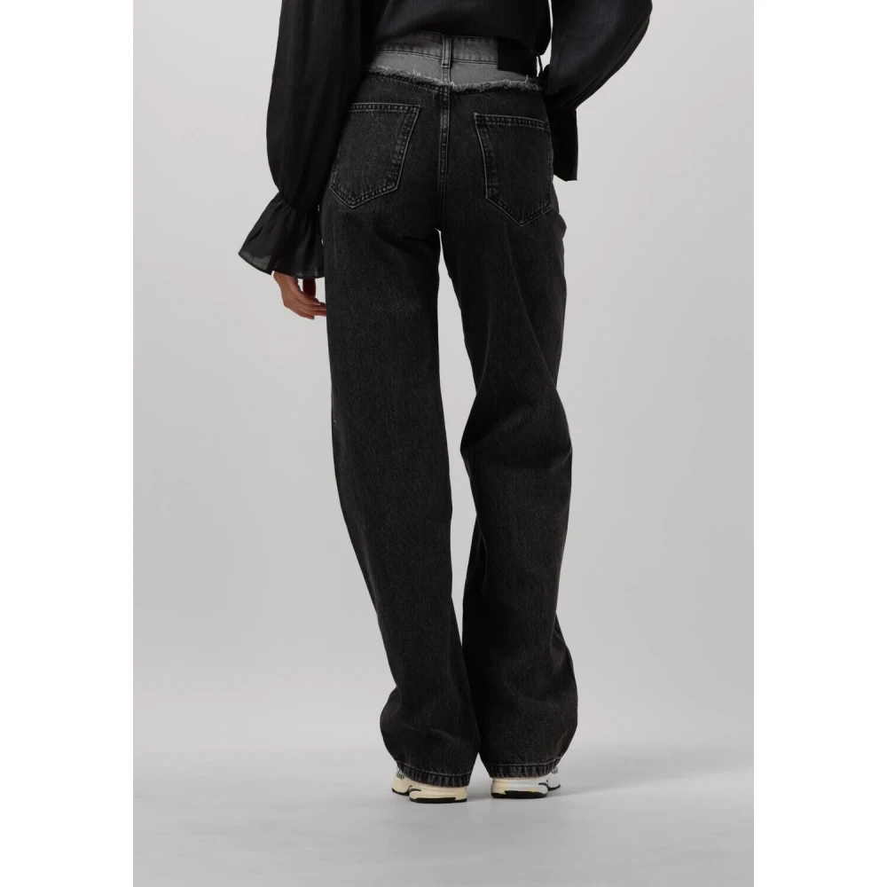 Co'Couture Grijze Mix Blok Lange Jeans Gray Dames