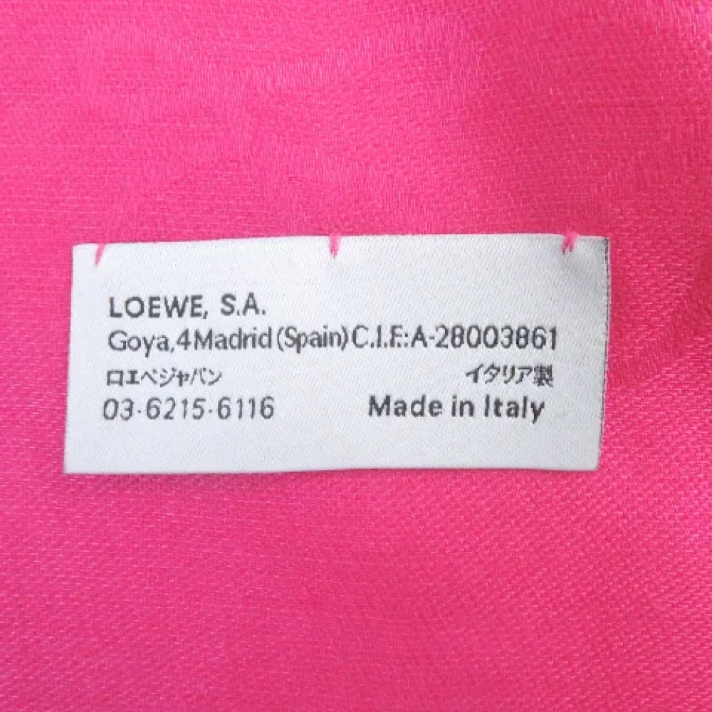 Loewe Pre-owned Canvas scarves Pink Dames