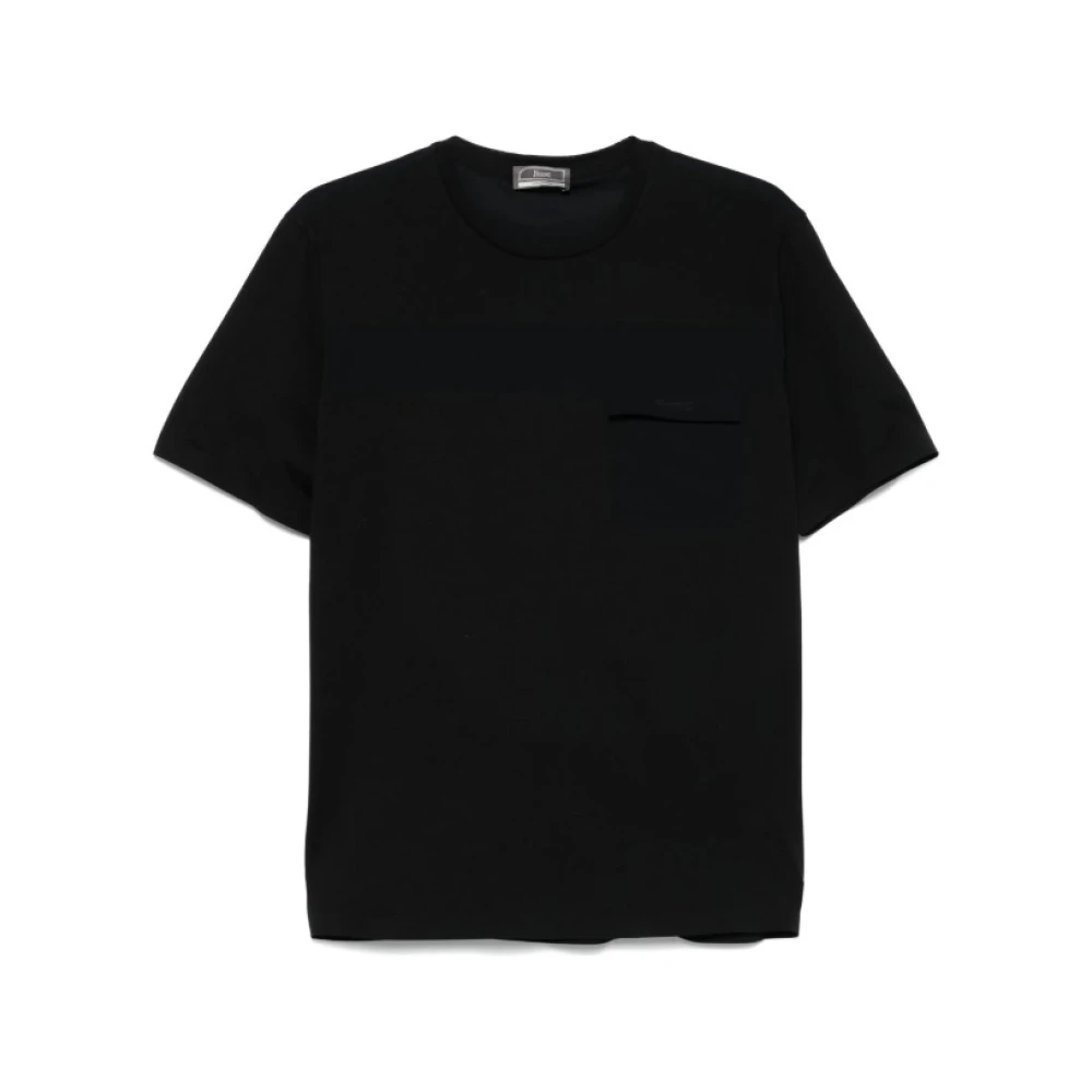 Herno - Tops > T-Shirts - Black - Herno - Modalova