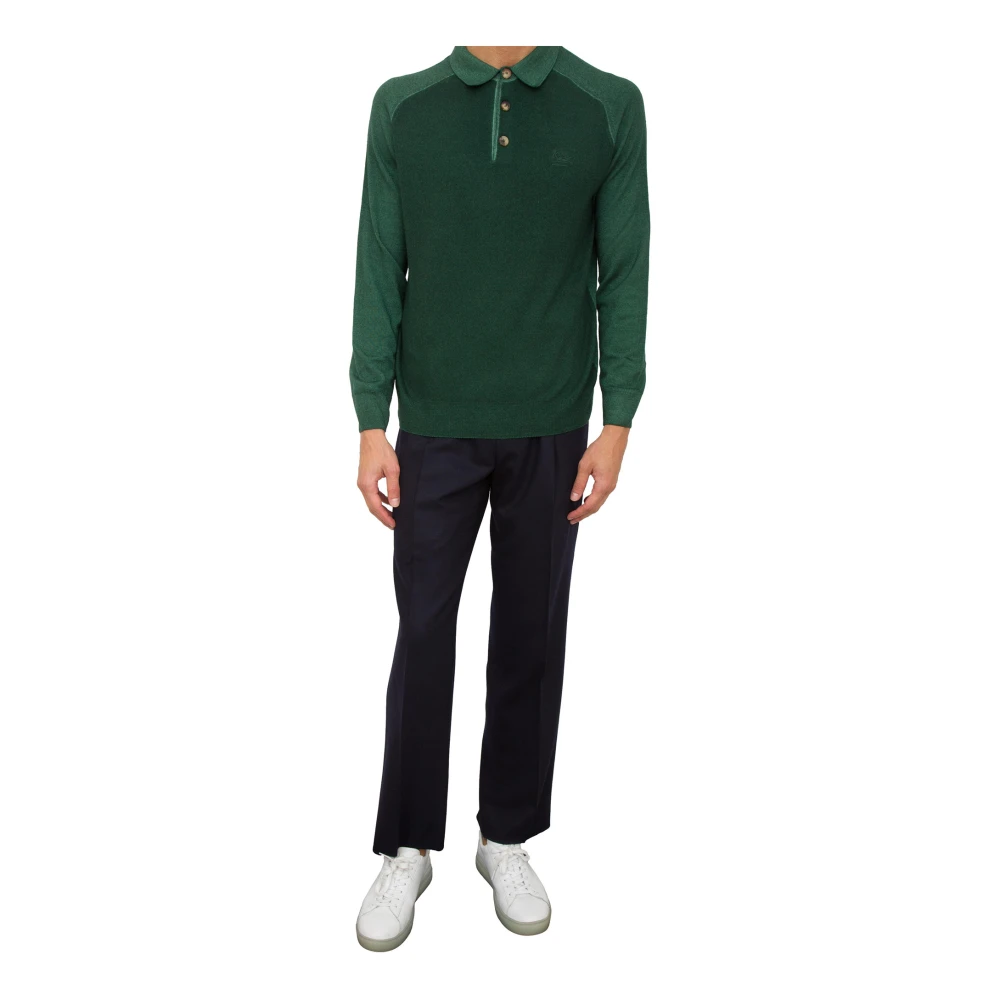 ETRO Groene Polo Green Heren