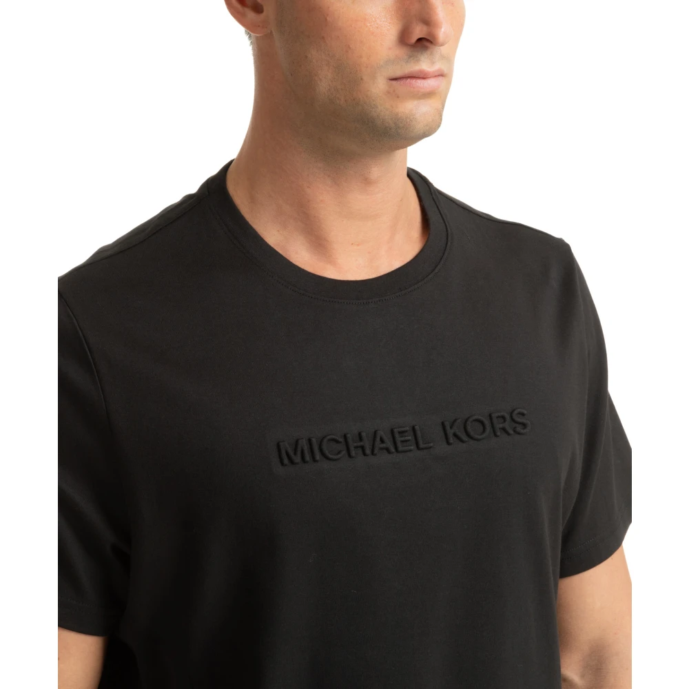 Michael Kors Effen Logo T-shirt Black Heren