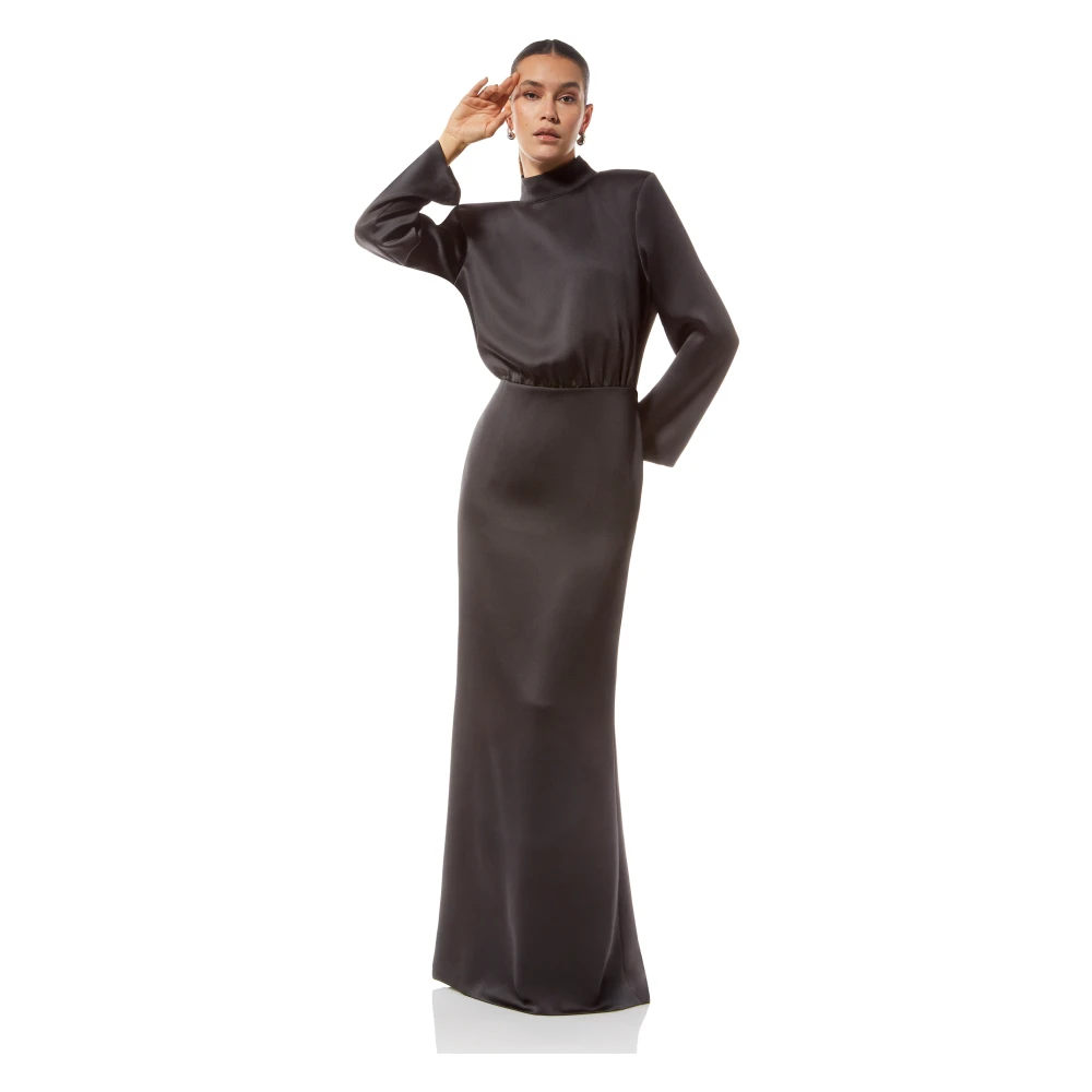 MVP wardrobe Zwarte Lange Jurk Sophie Black Dames
