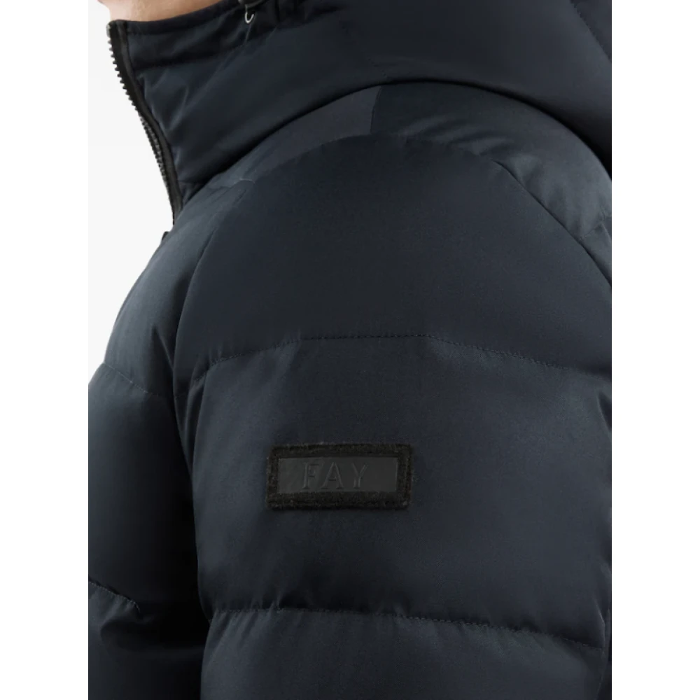 Fay Blauwe Dubbele Voorkant Pufferjas Blue Heren