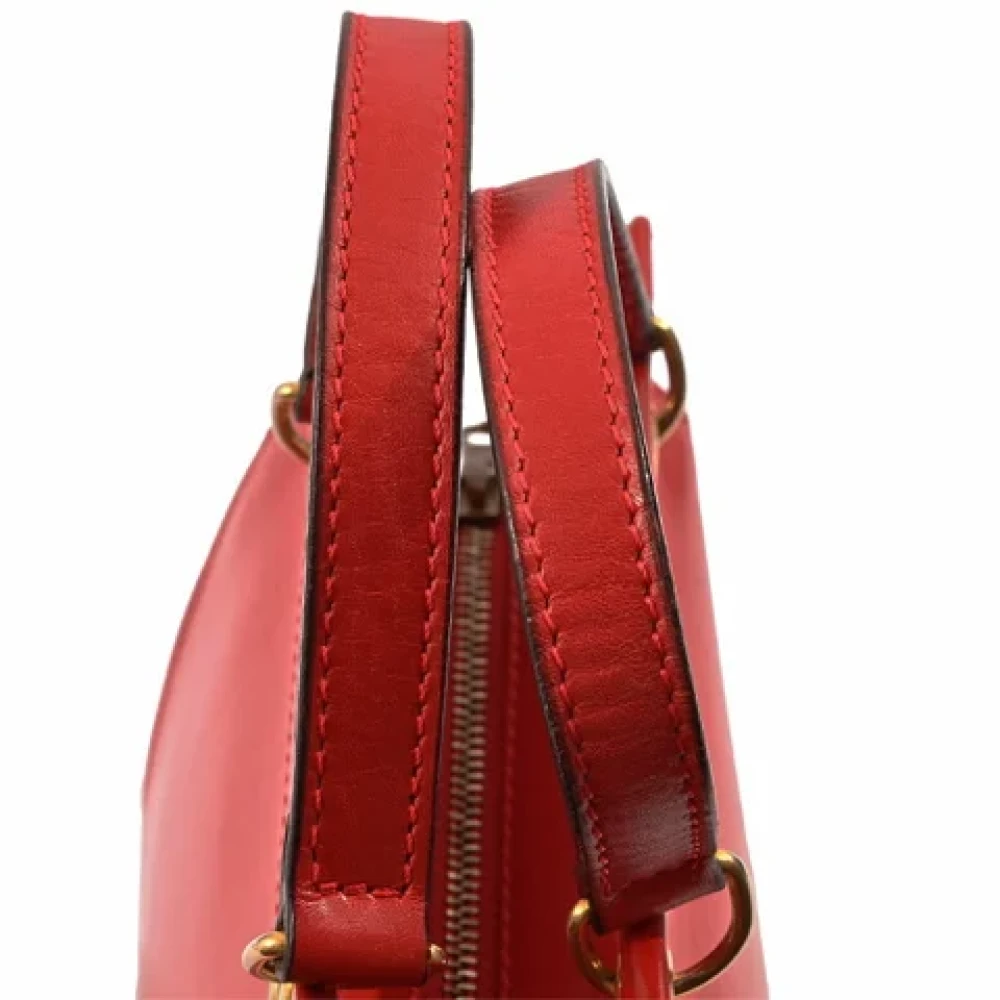 Celine Vintage Pre-owned Leather celine-bags Red Dames