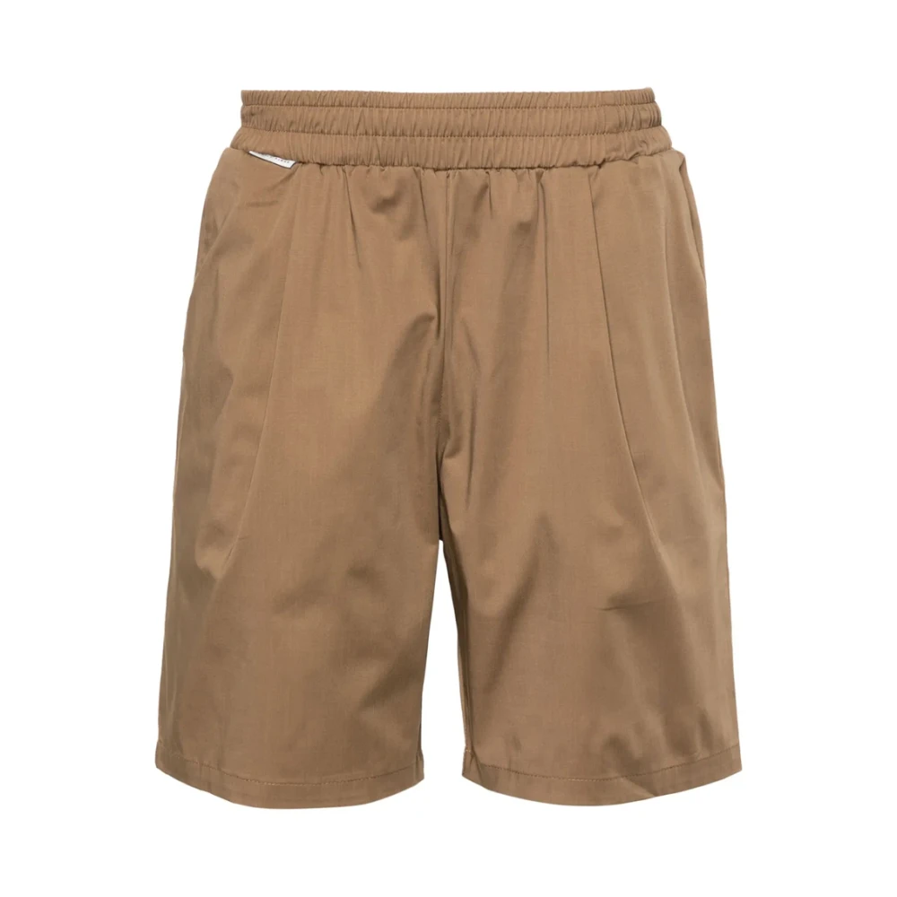 Family First Bruine Katoenen Poplin Mini Shorts Brown Heren