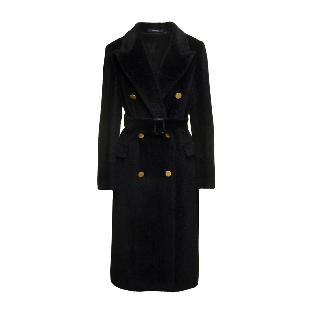 Tagliatore Jole Alpaca en Wol Jas Zwart Black Dames