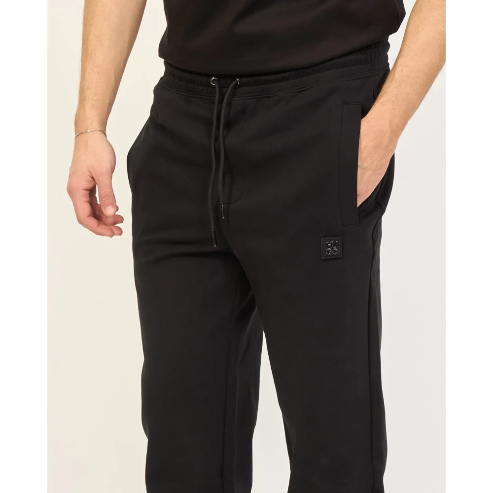Hugo Boss Zwarte sportieve broek Dimacs model Black Heren