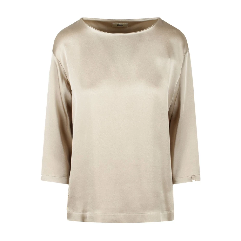 Herno Damen Beige Blusen & Hemden, Mgröße: