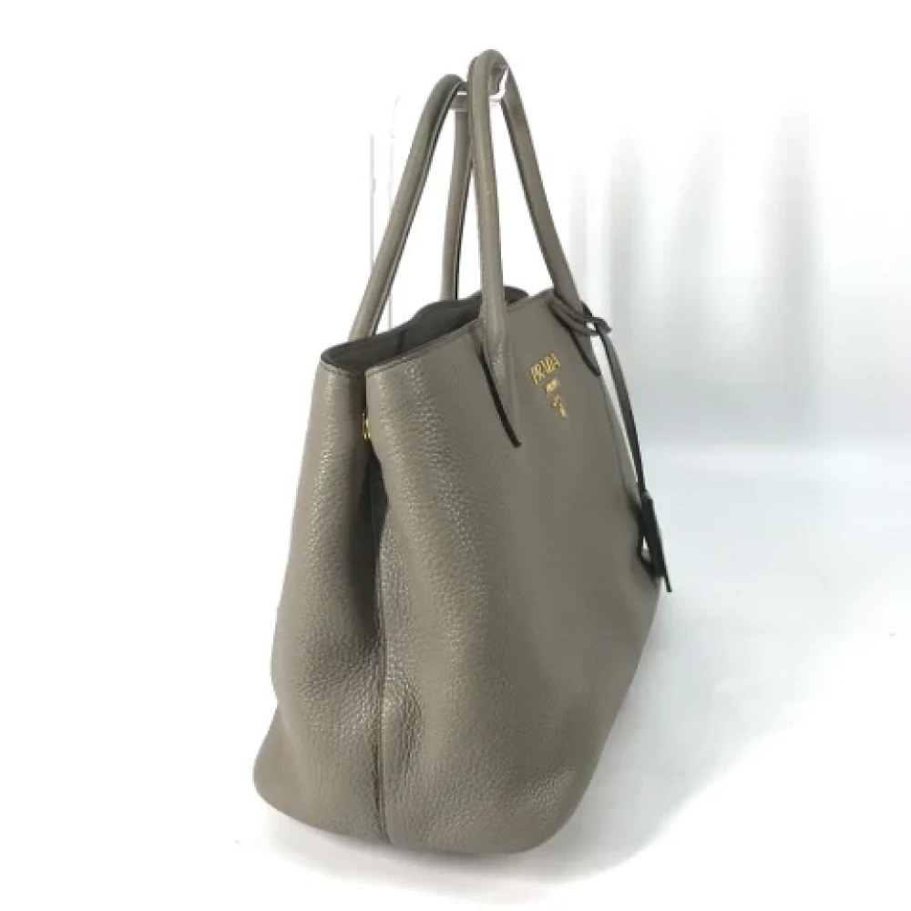 Prada Vintage Pre-owned Leather prada-bags Gray Dames