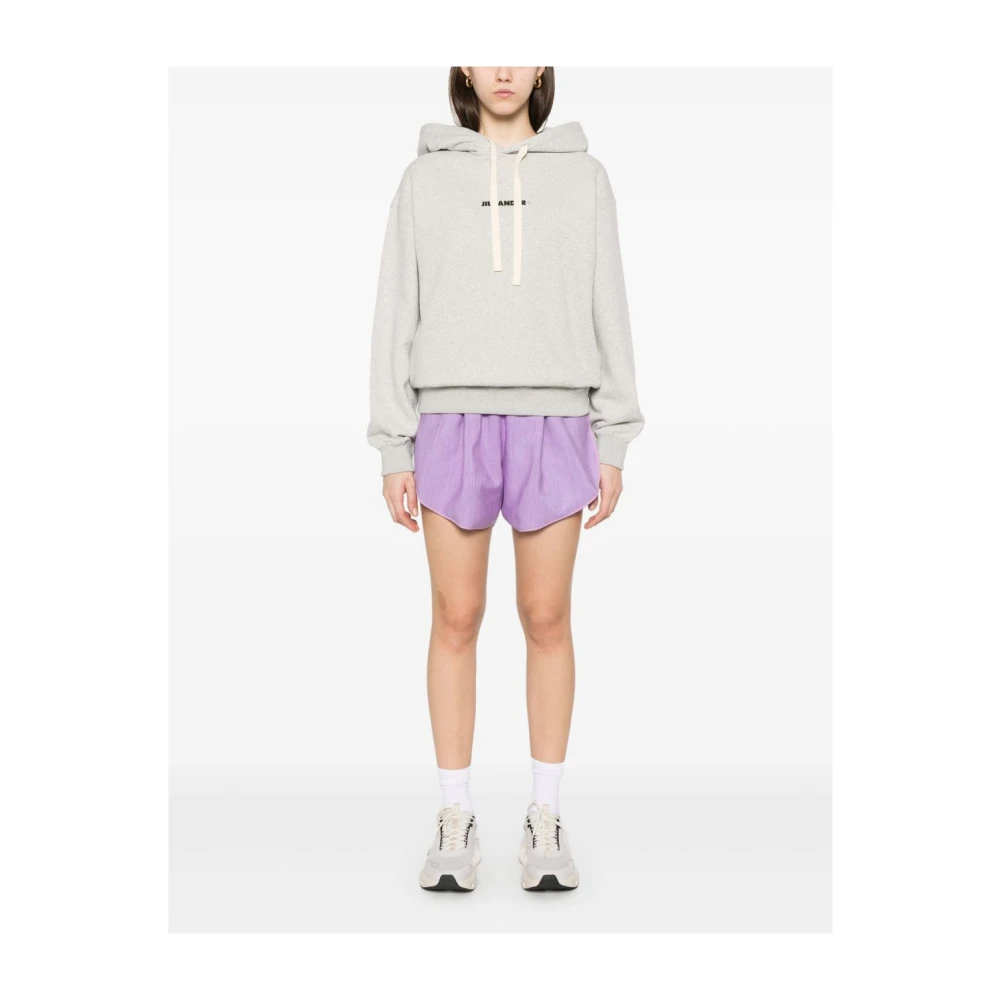 Jil Sander Grijze Katoenen Trui Damesmode Gray Dames