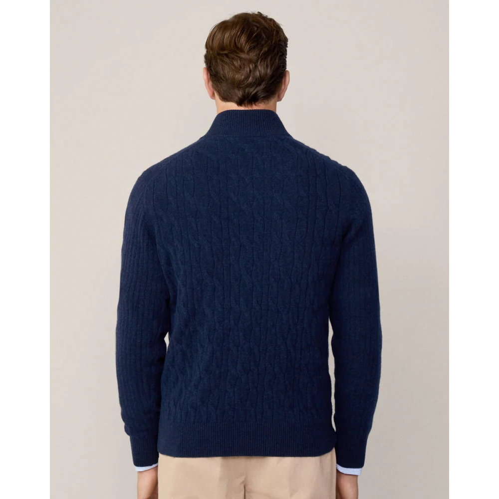 Hackett Stijlvolle Pullover Sweater Blue Heren