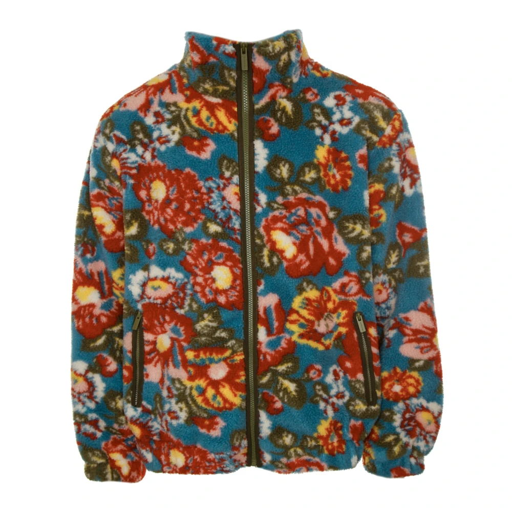 Drole de Monsieur Bloemen Fleecejack Multicolor Heren