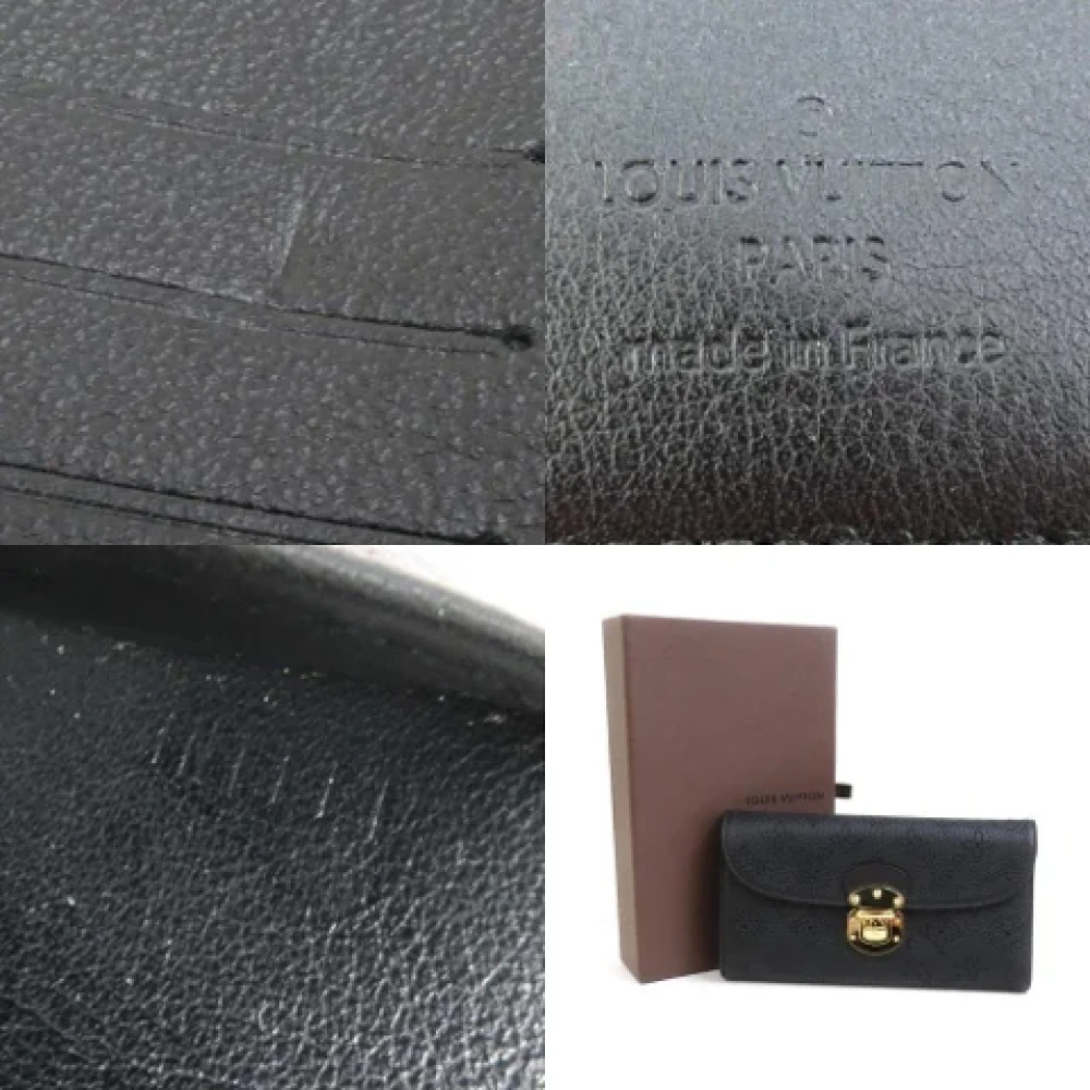 Louis Vuitton Vintage Pre-owned Leather wallets Black Dames