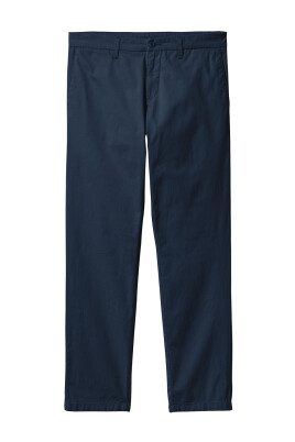 pantalon-en-coton-bleu-avec-poches-logo