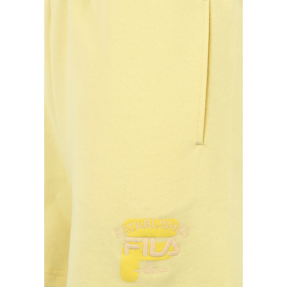 Fila Sportieve Hoge Taille Sweat Shorts Yellow Dames