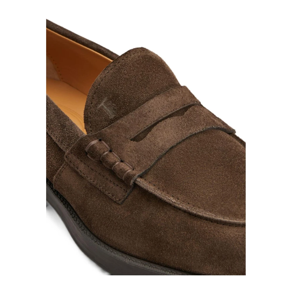 Tod's Suede Penny Loafers