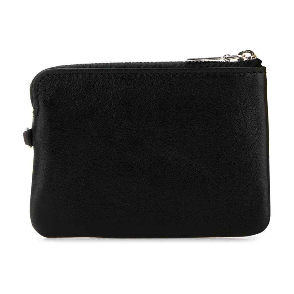 alexander mcqueen Zwarte leren Sling kaarthouder Black Dames