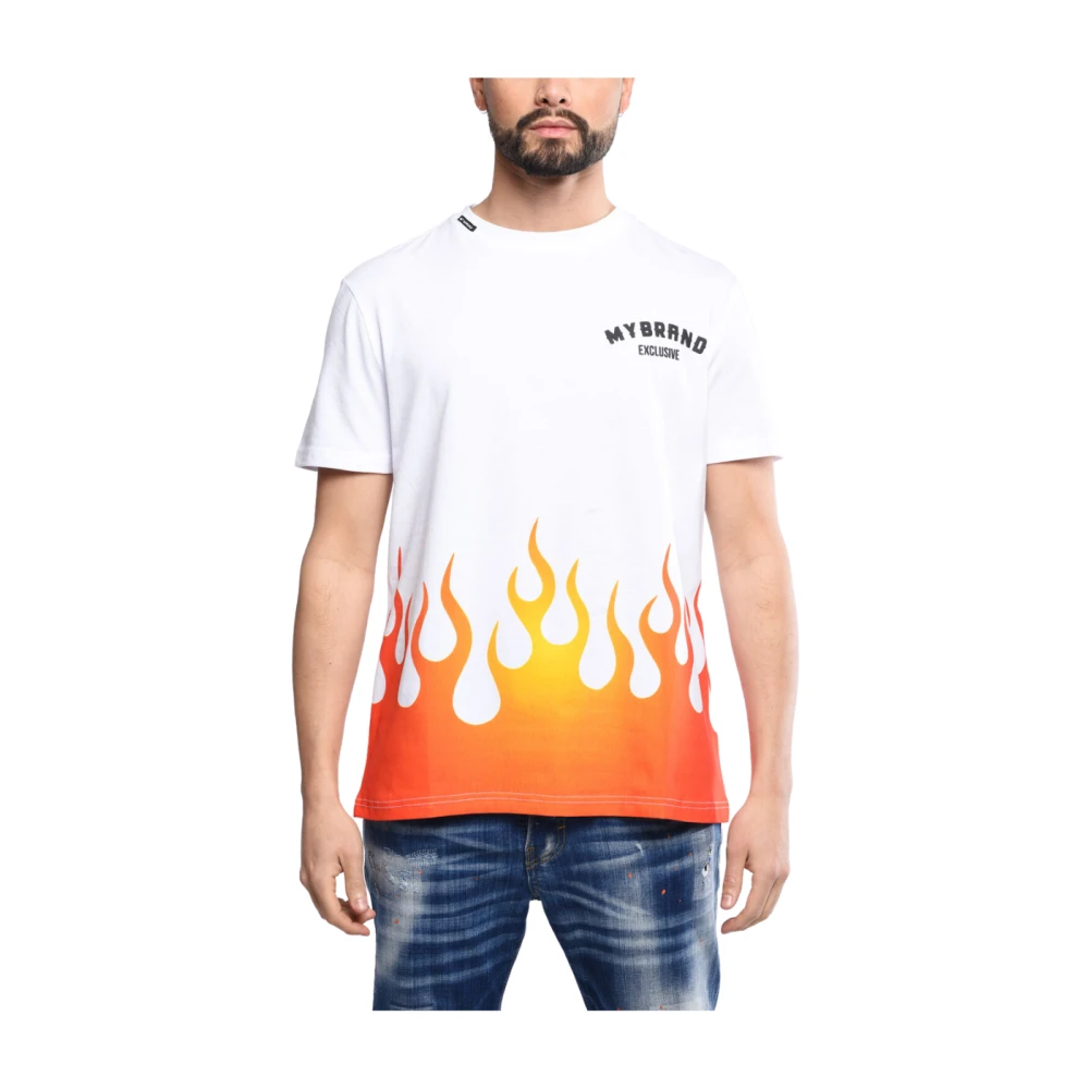 My Brand Fire T-Shirt Vit White, Herr