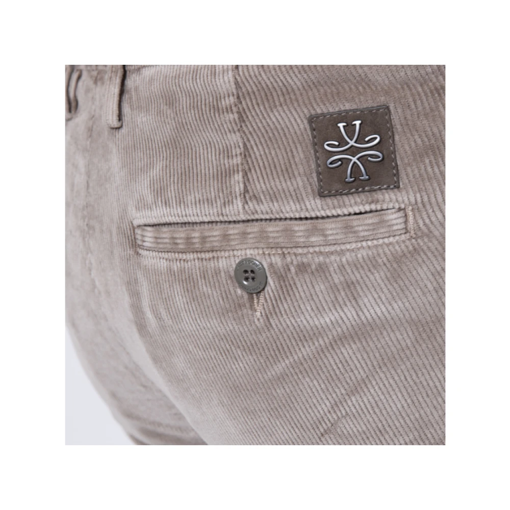 Jacob Cohën Slim Corduroy Broek Bobby Taupe Brown Heren