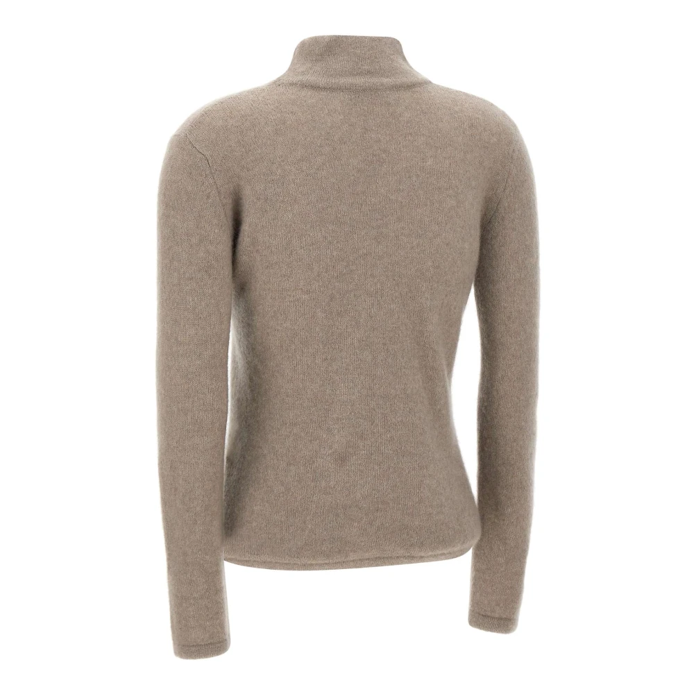 Filippo De Laurentiis Kasjmier Zijde Trui Taupe Vrouwen Brown Dames