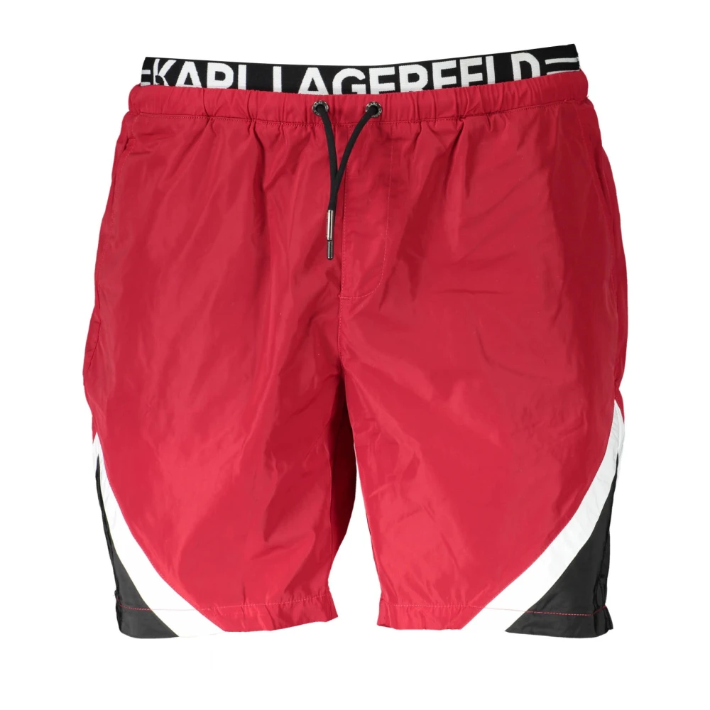 Karl Lagerfeld Men's Red Beachwear Costume Parte Sotto Uomo Rosso